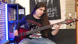 Carcass  Corporal Jigsore Quandary Bass Cover [upl. by Mighell676]