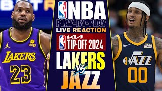 🔴LA LAKERS vs UTAH JAZZ │ LIVE NBA Basketball Game PlayByPlay Reaction amp Scoreboard [upl. by Sadnak]