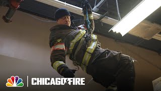 Severide Drops Through the Roof of a Hostage Scene  NBC’s Chicago Fire [upl. by Athalia]