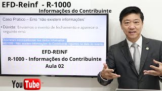 EFDReinf  R1000  Informações do Contribuinte  Aula 02  Prof Eduardo Tanaka [upl. by Sev]