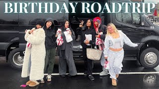 BIRTHDAY VLOG ♡ 6 hour roadtrip with all my friends to somewhere snowy GOOD VIBES SKIING [upl. by Seravaj]