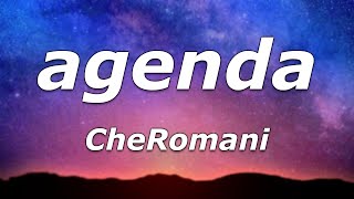 CheRomani  agenda Lyrics  quotNew bitch and she out my elementquot [upl. by Akirej]