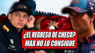 CHECO PEREZ EL REY DE BAKU MAX VERSTAPPEN NO DA FERRARI LO QUIERE Y MERCEDES REVIVE GP AZERBAIJAN [upl. by Travus826]