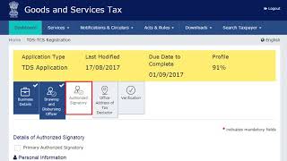 GST New Registration for TDS DeductorsPartB  GST Registration [upl. by Assiluj]