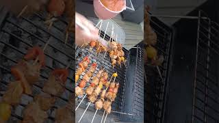 pinchos de carne y vegetales [upl. by Akenal337]