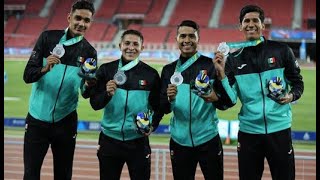 México conquista histórica medalla de plata en relevos 4x400 en Santiago 2023 [upl. by Ydaj]