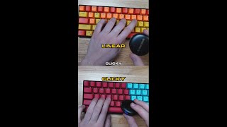 Clicky Vs Linear Switches keyboard asmr gaming pc clicky satisfying warzoneclips [upl. by Buderus188]