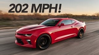 2016 Hennessey Camaro SS Runs 202 MPH [upl. by Leohcin]