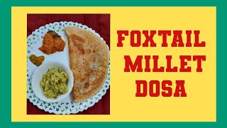 foxtail milletampdaldosa milletdosa foxtailmilletrecipes millet milletrecipes ನವಣೆದೋಸೆ [upl. by Publea]