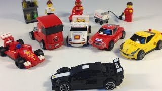 LEGO SHELL F1 TEAM 30196 with Complete VPower Ferrari collection [upl. by Ilan]