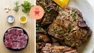 Grilled Lamb Chops  The EASIEST fancy BBQ recipe [upl. by Ardnuhs]