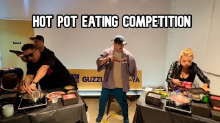 2 VERSUS 1 HOT POT EATING COMPETITION RainaisCrazy [upl. by Dowd]