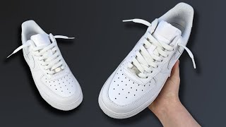 How To Lace Nike Air Force 1s Loosely BEST WAY [upl. by Nera]