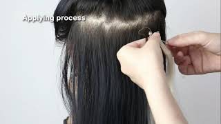 How to apply for micro loop hair extensions correctly [upl. by Lotsirb]