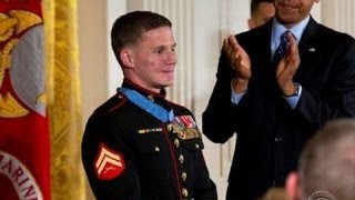 Marine awarded Medal of Honor after absorbing grenade blast [upl. by Eelarol]