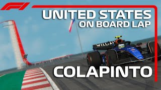 On board lap • Franco Colapinto • United States GP • COTA [upl. by Acinna]