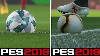 PES 19 vs PES 18 Gameplay Comparison [upl. by Papst]