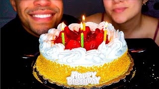 Happy Birthday Cake Jerry ASMR with Wife Eating Cake No Talking Gone Wrong Must Watch LOL [upl. by Silda768]