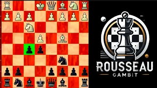 ROUSSEAU GAMBIT AS BLACK White Loses If exf5 in This Tricky Gambit [upl. by Haik]