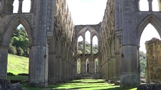 067 Ruins of Rievaulx Helmsley Castle and Rievaulx Abbey North York Moors 2016 [upl. by Piotr930]