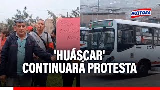 🔴🔵Empresa Huáscar continuará con protestas este martes 24 de septiembre ante extorsiones [upl. by Nnaylrebmik556]