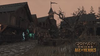 Conan Exiles  Spooky Village Build  YogtoberVillage [upl. by Perseus]