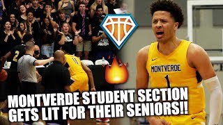 MONTVERDE STUDENT SECTION GETS LIT ON SENIOR NIGHT  Cade Cunningham CATCHES FIRE From Deep [upl. by Arabrab]