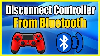 How to Disconnect Wireless PS4 Controller From Bluetooth amp Reconnect to PS4 Best Method [upl. by Ennovaj]