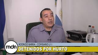 DETENIDOS POR HURTO RODRIGO BARRIA COMISARIO U11 [upl. by Maxima]