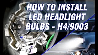 How to install led headlight bulbs  H49003HB2  Novsight Auto Lighting [upl. by Eened]