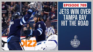 Winnipeg Jets win over Tampa Bay Lightning travel to San Jose [upl. by Auqenahs]