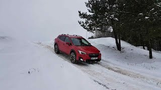 2018 Subaru XV light offroad on snow  EyeSight [upl. by Haelahk]