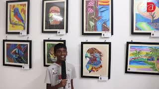 Harish  Thirumullaivoyal Branch  Dessin Academy Exhibition 2024  Colorful Expressions [upl. by Annaihr]