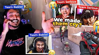 Team BAKLOL😂 vs Team SERIOUS👿  S8UL 5v5 VALO Highlights [upl. by Mitchael]