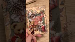 1min journaling✨Christmas🎄scrapbooking sticker craft relaxingsounds [upl. by Nachison]