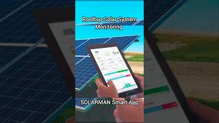 Solar System Monitoring  Rooftop Solar  Green Energy  SOLARMAN Smart App  PowerOne Micro Systems [upl. by Snahc]