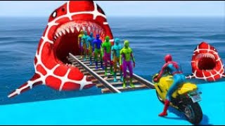 GTA 5 EPIC RAGDOLL SHOW SPIDERMAN VS COLOUR MINIONS FALLS amp FAILS LIVE gta shortsfeed shorts [upl. by Yeldud]