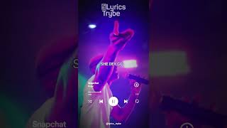 Ruger  Snapchat Lyrics lyricstrybe afrobeats [upl. by Enayr]