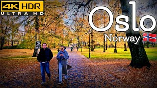 👣Explore The Magic of Autumn in Oslo  4K HDR  October 2024👣 [upl. by Subir]