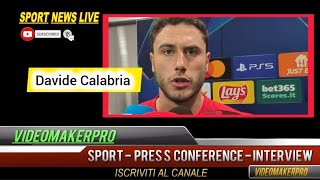 Davide Calabria interview postmatch MilanLiverpool 13 UEFA Champions League [upl. by Atnima]