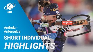 World Cup 2324 AntholzAnterselva Women Short Individual Highlights [upl. by Robena]