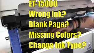 Draw Ink into ET 15000 Dampers  Replace Wrong Ink Missing Color Need to Prime [upl. by Lenoyl590]