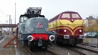 Exposition Ferroviaire Bettembourg 21 Oktober 2017 mit CFL 5519 1604 1806 und mehr [upl. by Anahsak]