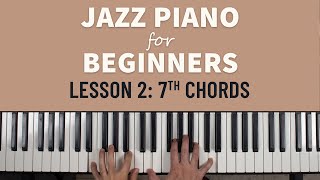 Jazz Piano for Beginners  Chords Lesson 2 [upl. by Eitnom9]