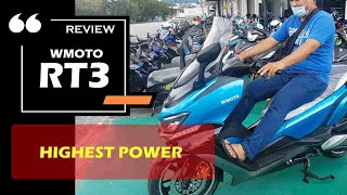 Review  WMoto RT3 250cc subtitle Comparison with MODENAS ELEGAN SYM CRUiSYM YAMAHA XMAX FORZA [upl. by Barthol]