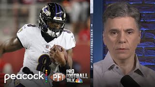 Lamar Jackson gets flack from Ravens teammates after OTAs absence  Pro Football Talk  NFL on NBC [upl. by Gurney]