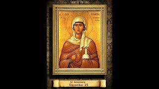 Saint of the Day — December 25  Saint Anastasia saintoftheday [upl. by Omer944]