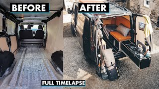 CamperVan Start To Finish  Van Build  Ford Transit Custom Trail Conversion Timelapse [upl. by Flossi]