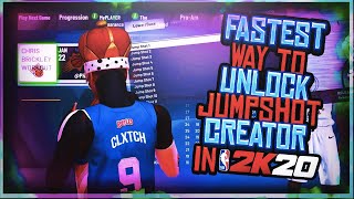 FASTEST WAY TO UNLOCK JUMPSHOT CREATOR HOW TO GET THE CHRIS BRICKLEY WORKOUT IN NBA 2k20 [upl. by Bartie715]