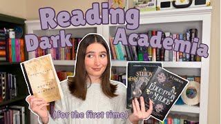 Dark Academia Reading Vlog  cozy spoiler free reading book recs [upl. by Acinomal]